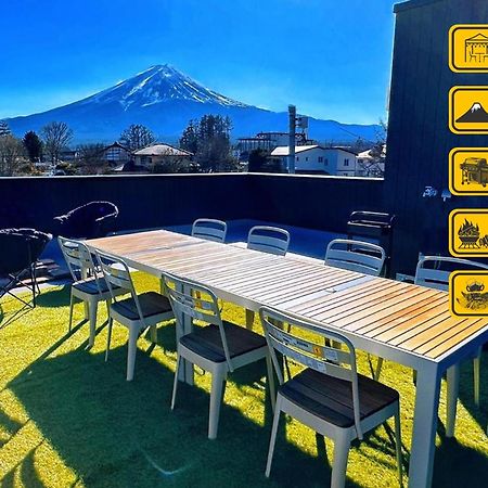 ヴィラ山間堂 Terrace Villa Bbq Bonfire Fuji View Annovillas Fujikawaguchiko Bagian luar foto