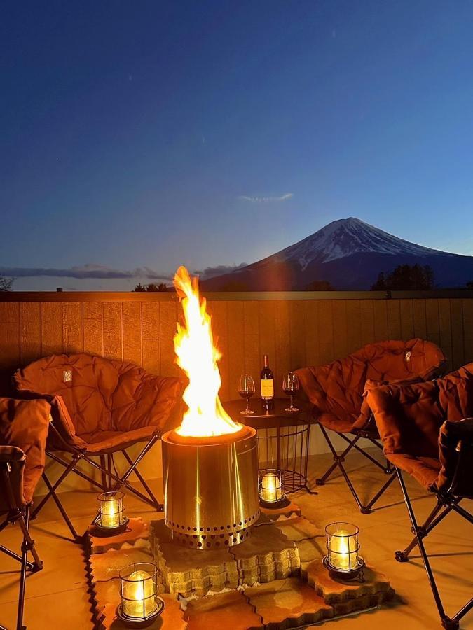 ヴィラ山間堂 Terrace Villa Bbq Bonfire Fuji View Annovillas Fujikawaguchiko Bagian luar foto